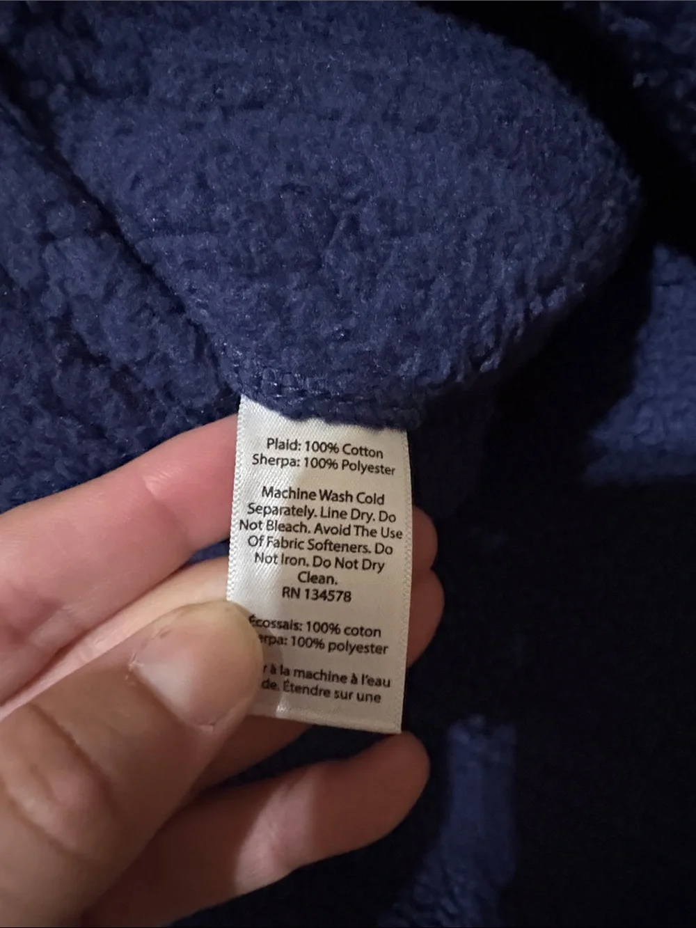 Vineyard Vines Girls Moonshine Reversible Sherpa Shep Vest